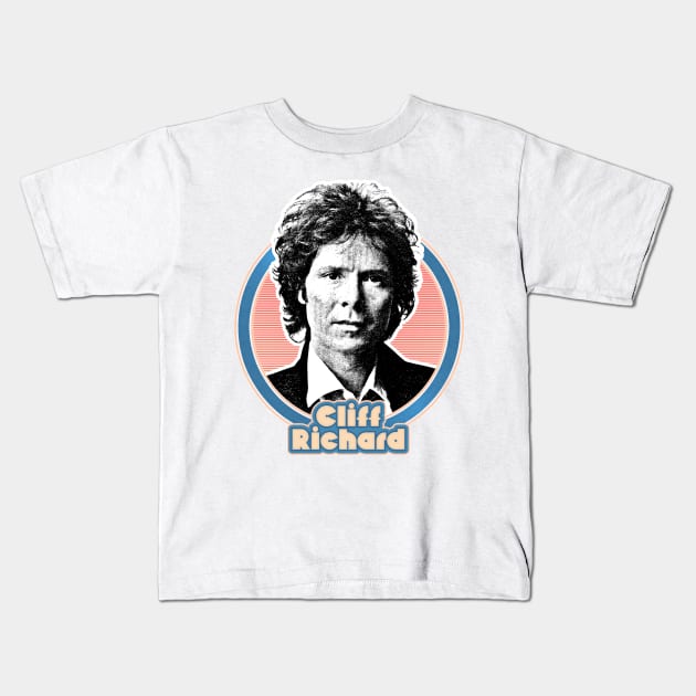 Cliff Richard /// Retro Style Fan Design Kids T-Shirt by DankFutura